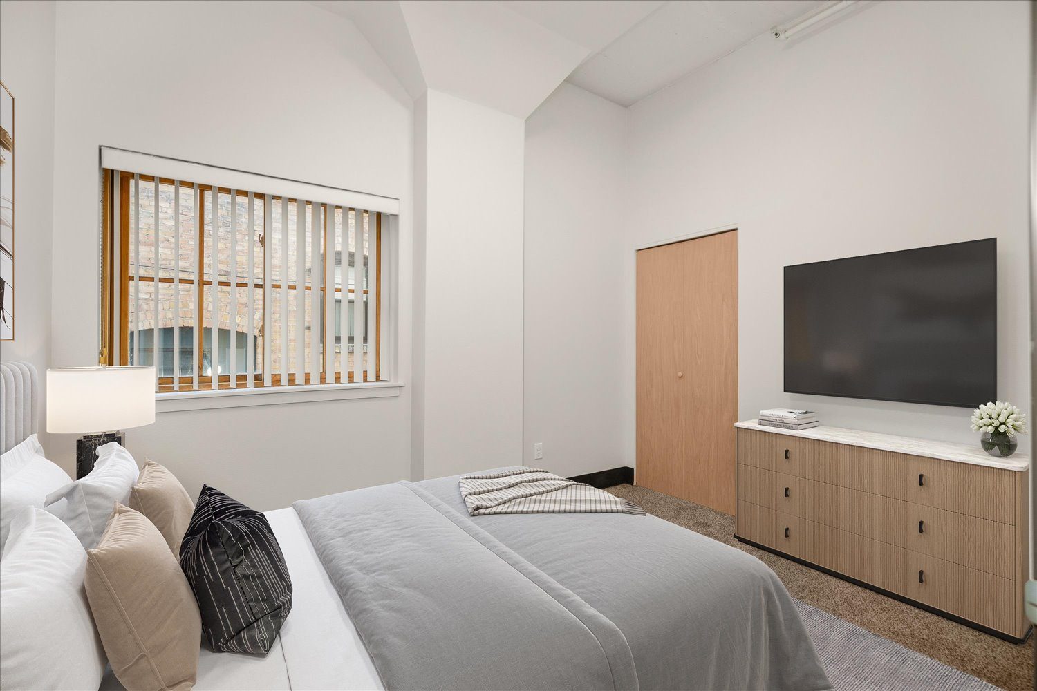 Staged bedroom